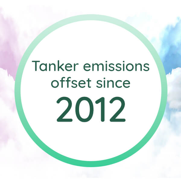 Offsetting our tankers emissions since 2012